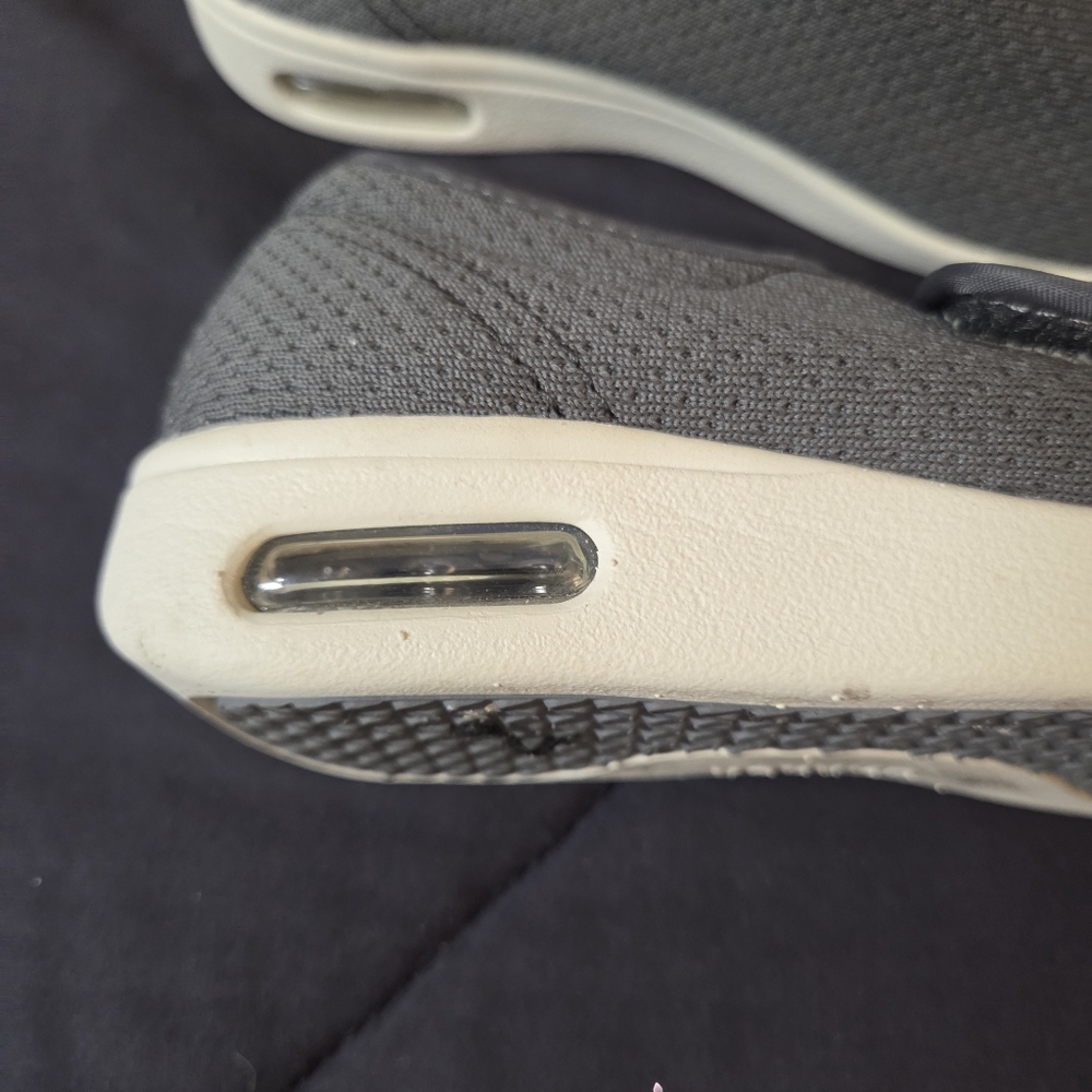 Gray Memory Foam Women's Slip-On Shoes - Picture 5 of 8
